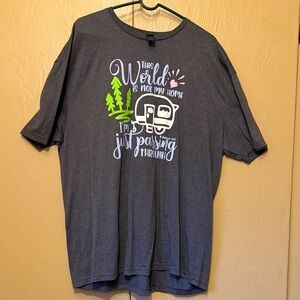 Love in Faith charcoal 2X “This world is not my home.” Gildan